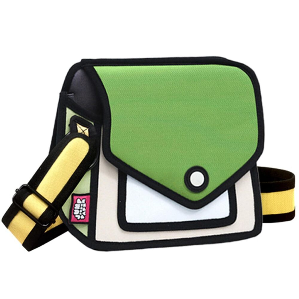 4820 Original 2D Cartoon Crossbody Bag Giggle – Fun Pop Art, Novelty Cross